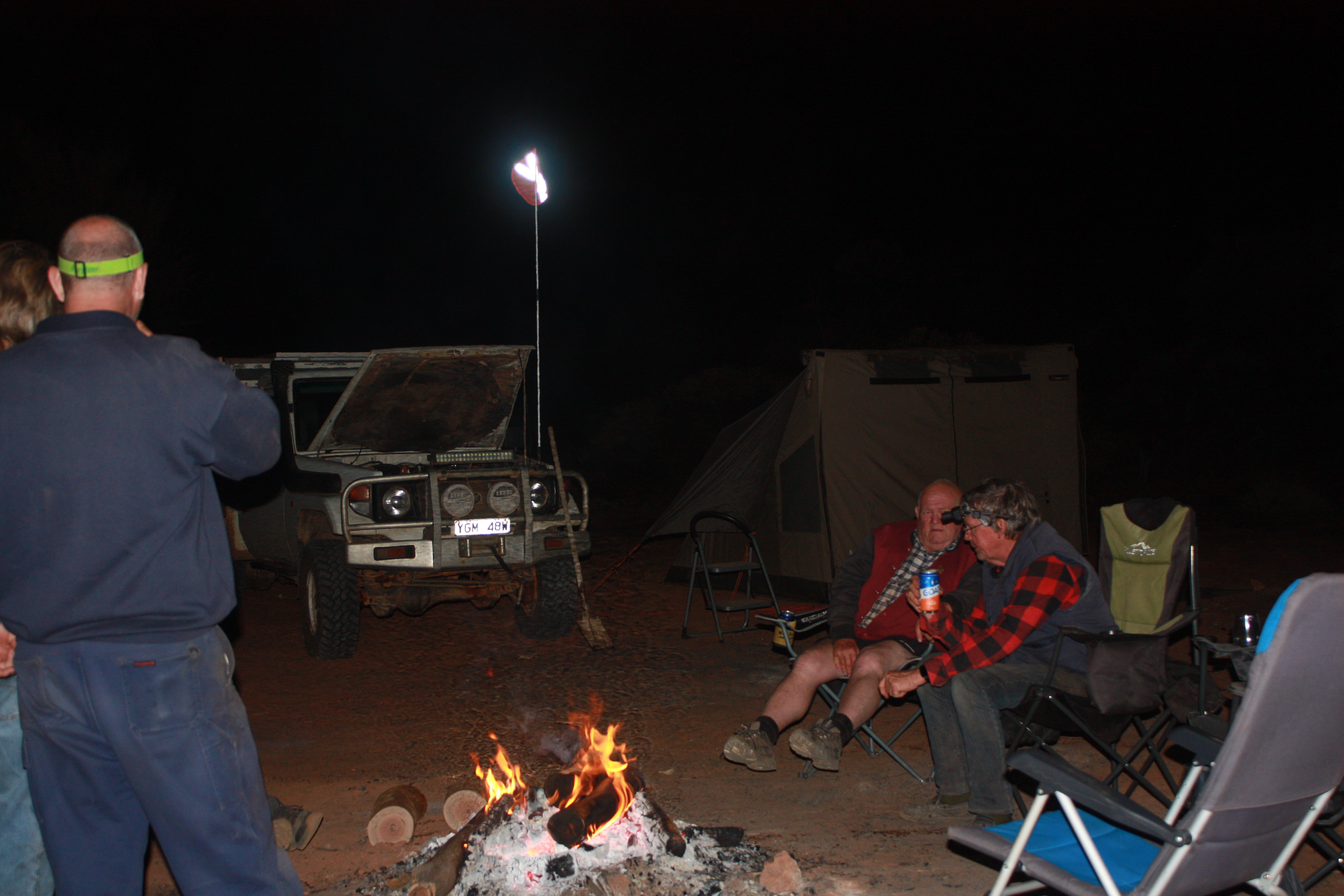 Relaxing Around the Campfire